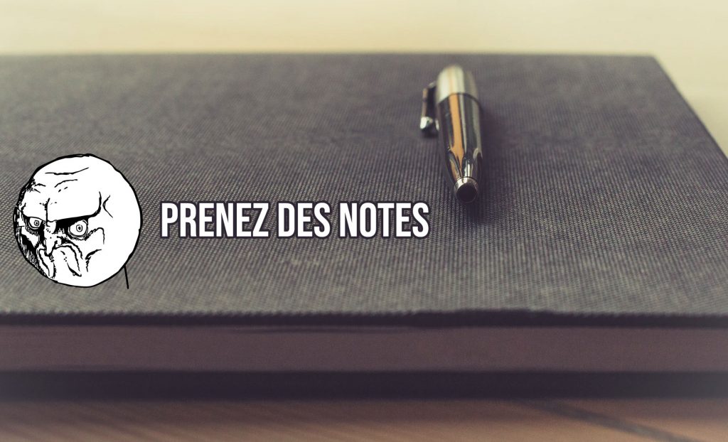 Prendre des notes sur les ratios boursiers