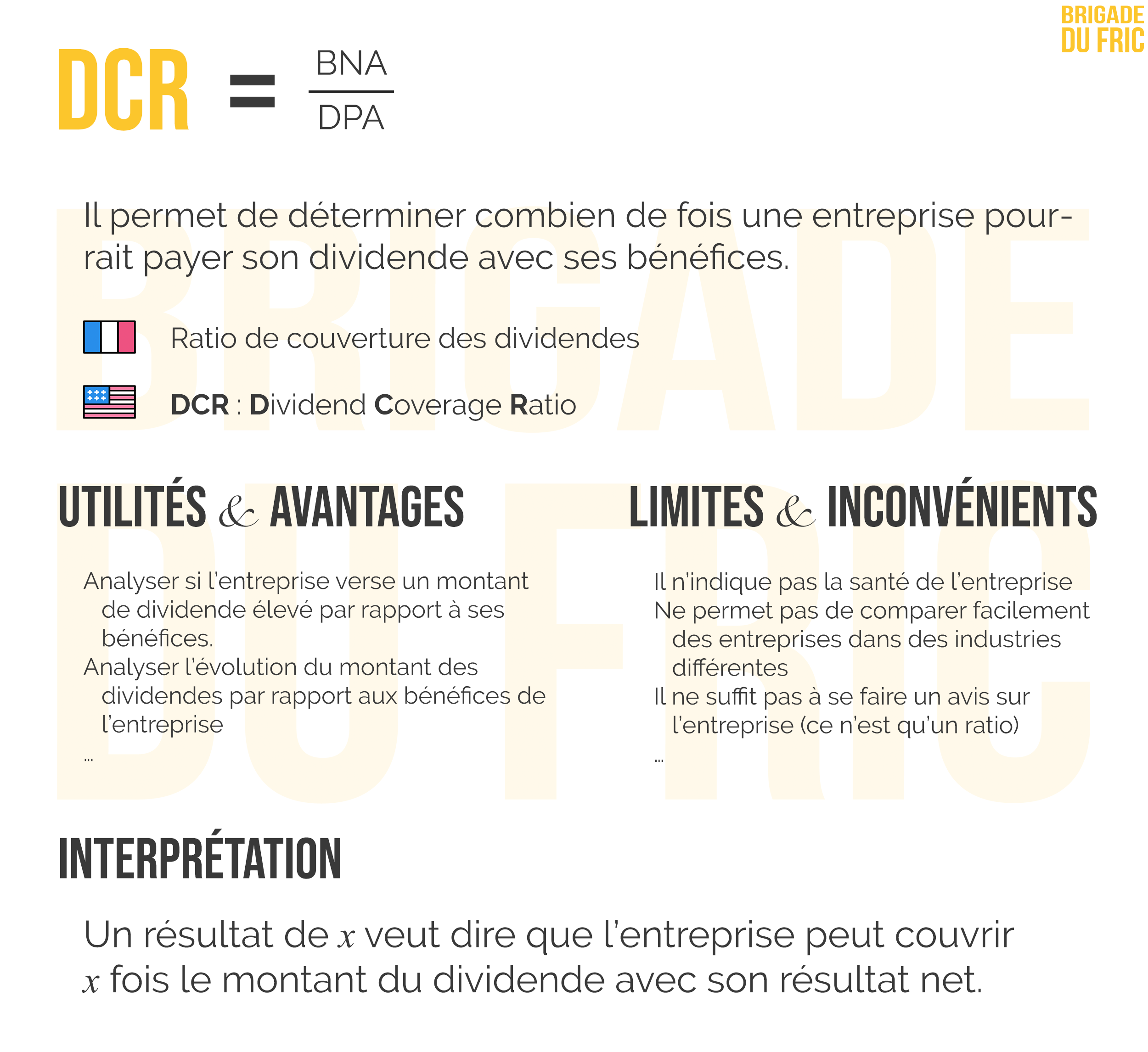 Ratio de couverture des dividendes