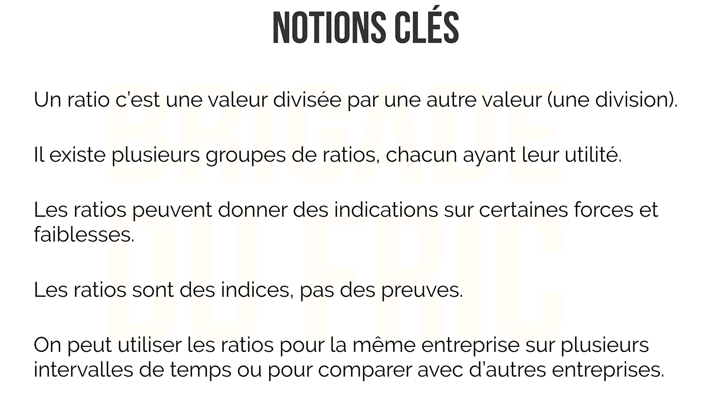 Ratios Boursiers - Notions Clés