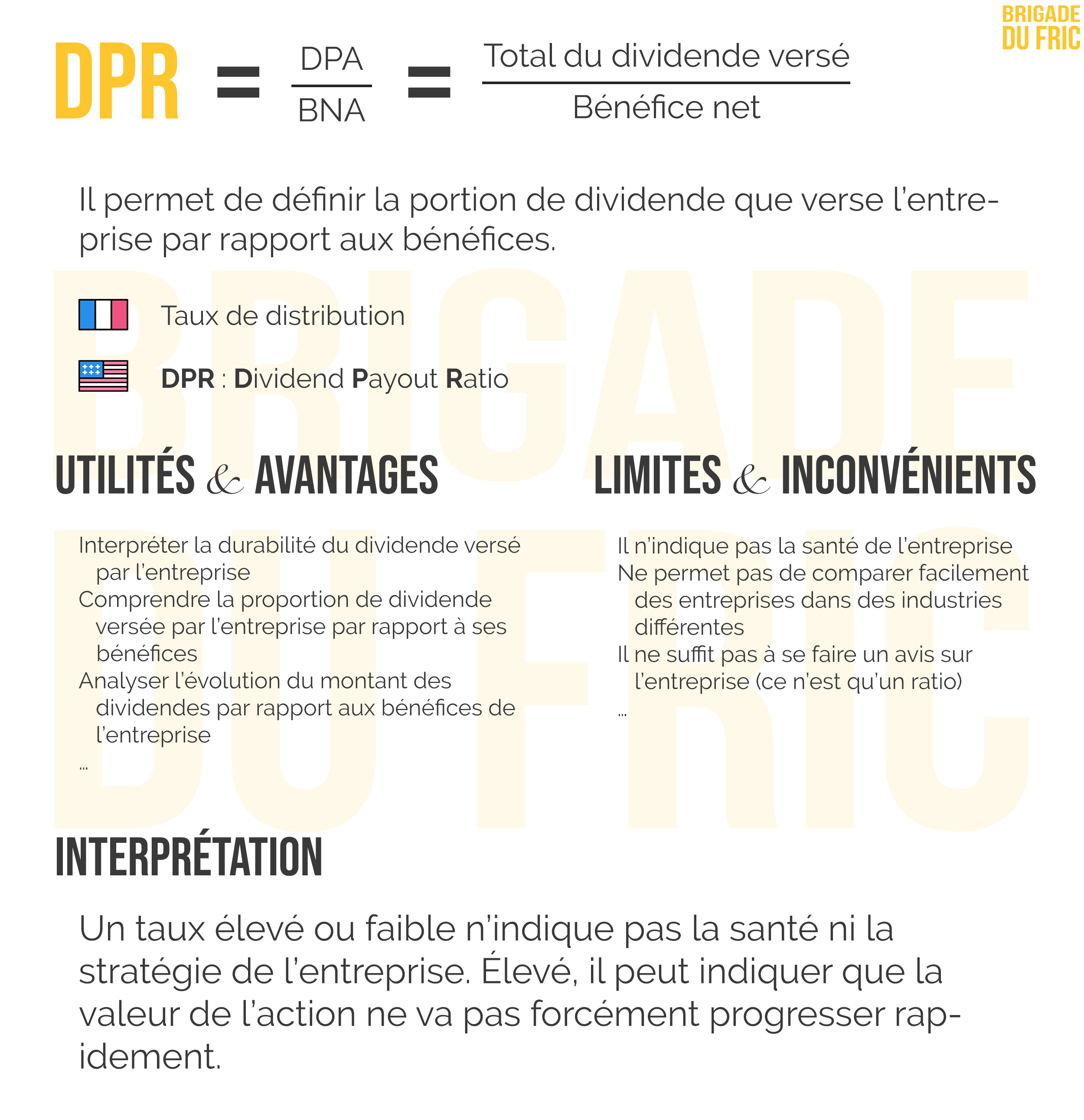 Taux de distribution du dividende