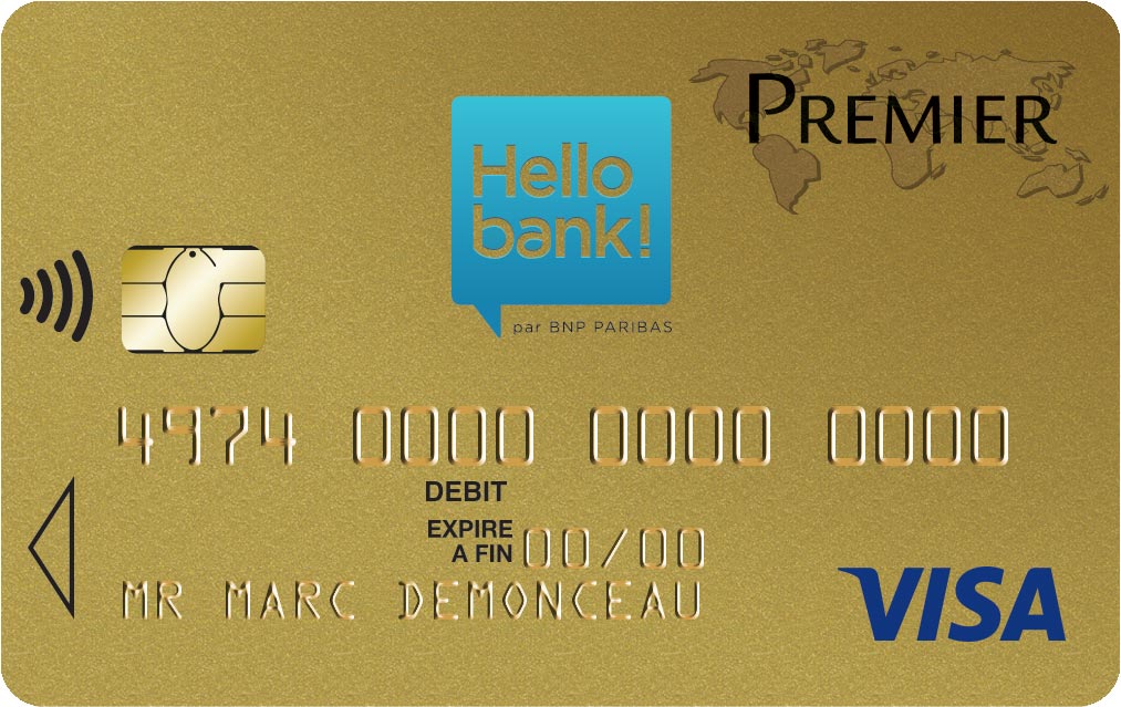 Carte gold Hello bank